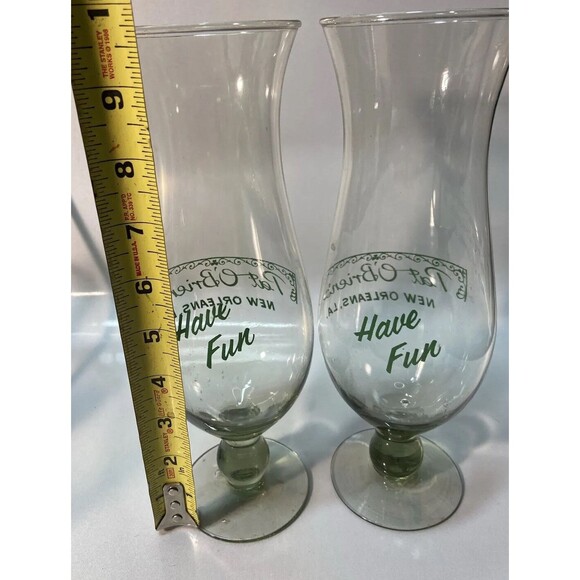 Nice Vintage Pat O’Brien’s New Orleans LA Hurricane Bar Glass Lot RARE MINTY - Picture 4 of 4